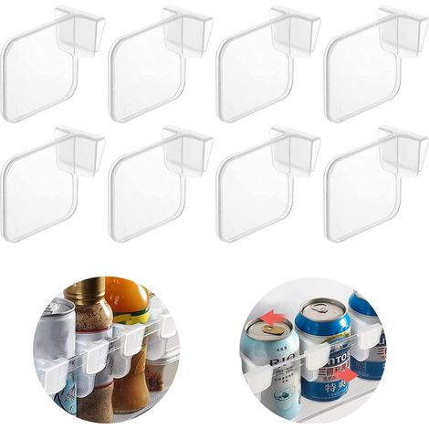 Durchsichtiger Aufbewahrungskorb Aus Kunststoff, Raumteiler, Kühlschrank-aufbewahrungsbox, Kühlschrank-aufbewahrungsbox-unterteiler (10 Stück)