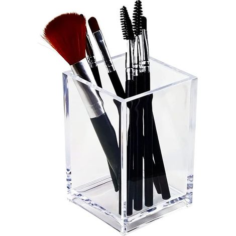 Transparenter Stiftehalter Aus Acryl, Transparenter Make-up-pinselhalter, Büroaccessoires, Organizer Für Bürobedarf