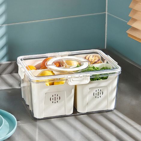 Tommoy01 Luftdichte, Transparente Behälter Für Kühlschrank, Obst Und Küche