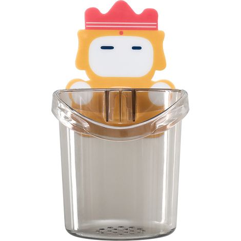 Wandmontierter Zahnpastahalter, Cartoon-design, Toilettenaufbewahrungsbox (tang Monk)