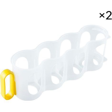 Set Mit 2 Kühlschrankdosenhaltern Mit Griff, Transparente Pp-box, Japanischer Stil, Tommoy01