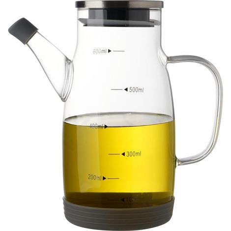 Antihaft-ölspender Aus Klarglas, 600 Ml