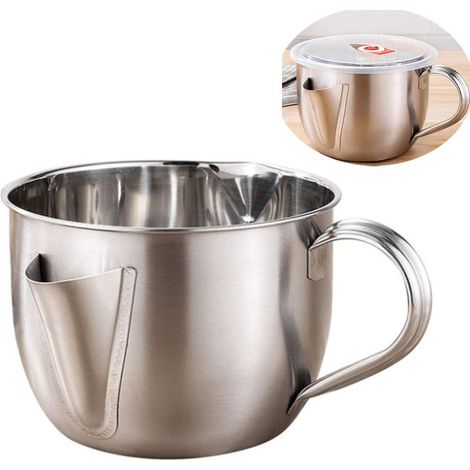 Fettabscheider Aus Edelstahl Für Saucen, Fettabscheider, Saucentopf, Universal-fettabscheider, 1 L, 1000 Ml