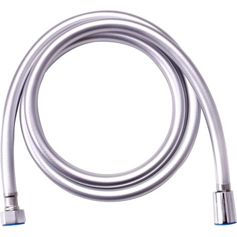 Verdrehsicherer, Flexibler Duschschlauch, 1,5 M, Gummi, Silber