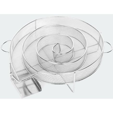 Kaltrauchgenerator Für Räucheröfen, Fleisch- Und Fischräucherung, Grill, 25 X 18 X 4 Cm, Silber