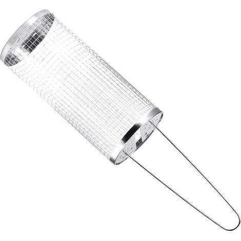 Tragbarer Edelstahlgrill Mit Abnehmbarem Griff —