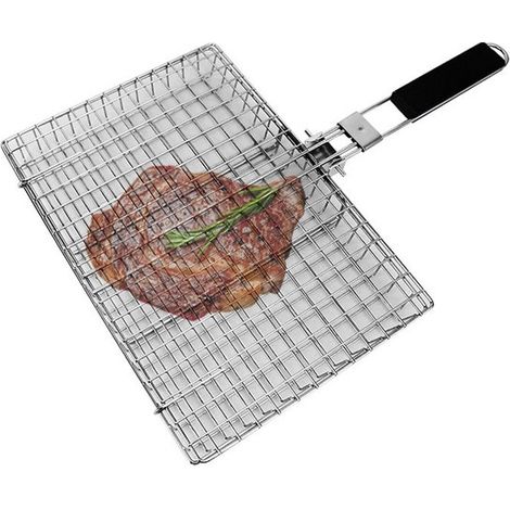Zusammenklappbarer Grillkorb Aus Edelstahl Mit Großem Fassungsvermögen —