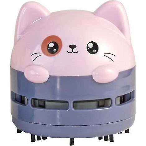 Mini-akku-autostaubsauger Mit Cartoon-tiermotiven, Tischstaubsauger (lila)