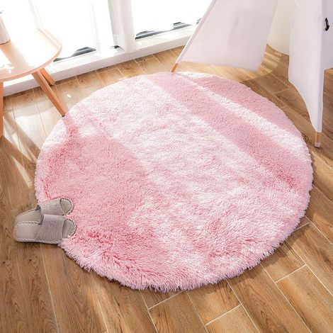 Wohnzimmerteppich, Moderner Plüsch-indoor-teppich Aus Superweichem Und Flauschigem Langhaar-samt, Dekoratives Stuhlkissen, Sofamatte, Kinderzimmer (weinrot, 100x100cm)