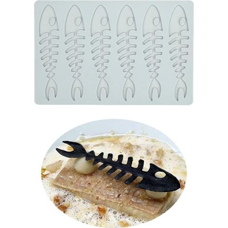 3d-silikonform In Form Einer Fischgräte Für Schokoladenpralinen