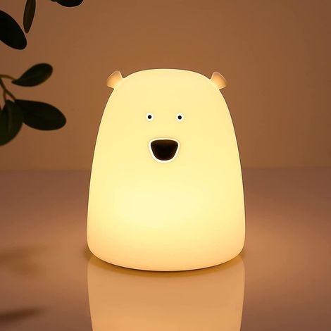 Nachtlicht Für Kinder, Teddybär-nachtlampe, Batteriebetriebenes Nachtlicht Fürs Kinderzimmer, Tragbares Nachtlicht, Geburtstagsgeschenk