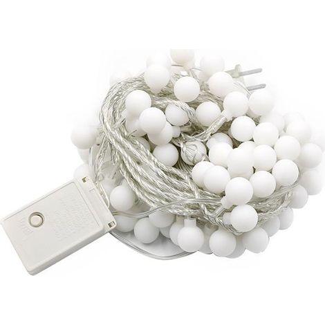 Lichterkette Für Den Innen- Und Außenbereich, 5 M, 50 Leds, Ip44 Wasserdicht, Batteriebetrieben, 8 Modi Mit Fernbedienung Und Timer, Für Garten, Hochzeit, Party, Weihnachtsdekoration (warmweiß)