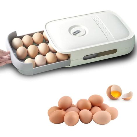 Eierbox, Eieraufbewahrungsbox Aus Kunststoff, Eierhalter Für Den Kühlschrank, Eierbox Für Die Schublade, Staubdicht, Geeignet Für Kühlschränke, Küchen Und Picknicks