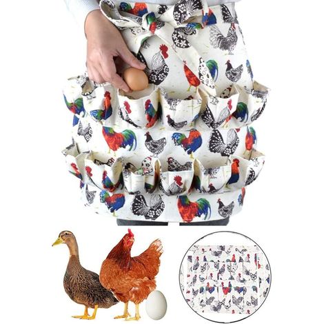 Eiersammelschürze, Bauernhofschürze, Eiertrageschürze – Ein Tolles Geschenk Für Hühner-, Enten- Und Gänseliebhaber Sowie Für Koch- Und Arbeitskleidung.