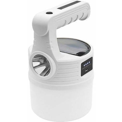 Wiederaufladbare Solarlampe Für Nachtmärkte, Bodenleuchte, Campinglampe, Notlampe, Mx-518