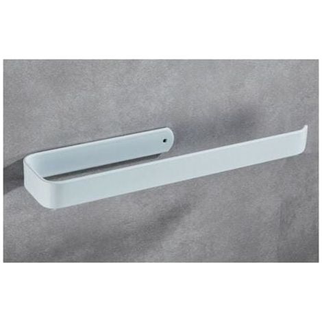 Weißer, Wandmontierter Papierhandtuchhalter, 33 Cm, Selbstklebend Oder Mit Bohren Befestigt, Aus Aluminium, Für Küche, Bad, Schränke, Vertikal Oder Horizontal