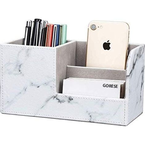 Schreibtisch-stiftehalter – Büro-stiftehalter-organizer, Bürozubehör, Bürobedarf, Organisation, Dekoration (weiß)