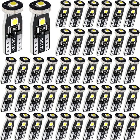 50 T10 194 Led-autolampen W5w Led-lampen Für Den Fahrzeuginnenraum Led-ersatzlampen Für Fahrzeuginnenraumbeleuchtung, Kuppelbeleuchtung, Kartenbeleuchtung, Einstiegsbeleuchtung Usw.