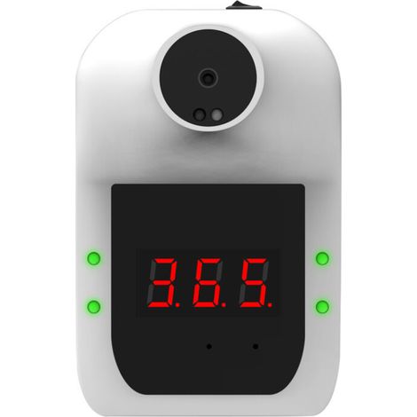 Berührungsloses Infrarot-stirnthermometer, Wandmontiertes Infrarot-thermometer Mit °c/°f-umschaltung Und Fieberalarm Für Zuhause, Büro, Supermarkt, U-bahn, Schule, Hauseingang