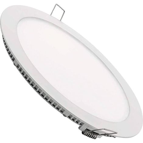 Zolginah Set Mit 1 Led-einbauleuchte, Rund, Flach, 1800 Lumen. Treiber Inklusive (170 Mm, 12 W, 6500 K, Kaltweiß).