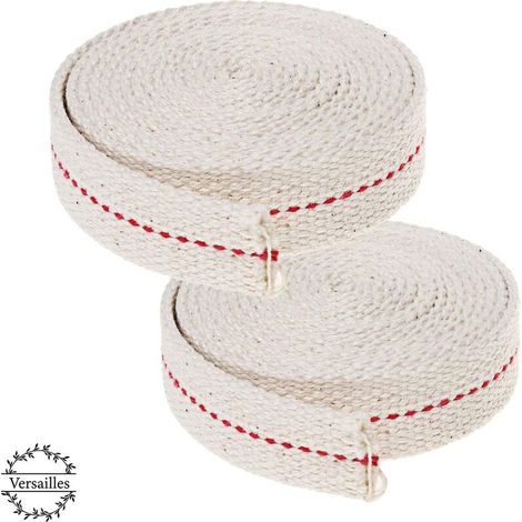 4 Meter Baumwolldocht, Ersatzdochte Für Öllampen (weiß) - 4er-pack - Versailles