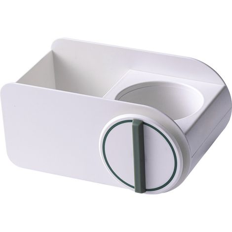 Haartrocknerhalterung, Bohrfrei, Badezimmer, Toilette, Haartrocknerständer, Wandhalterung (weiß)