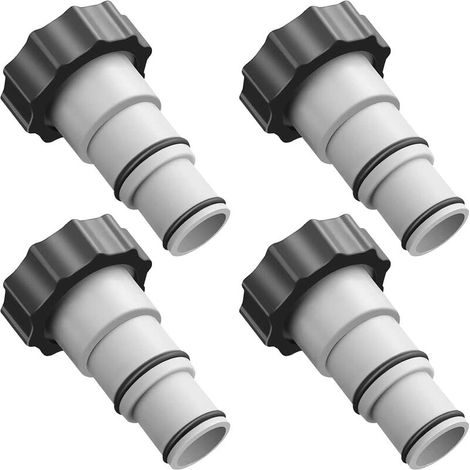 4-teiliger Poolschlauchadapter, Poolanschluss, Intex-pooladapter, Ersatzschlauchadapter Für Pumpen Mit Innengewinde Für 1,5"- Und 1,25"-anschlüsse