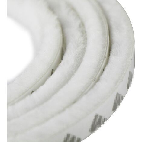 Zolginah Selbstklebende Staubschutzbürste Für Fenster Und Türen 9 Mm X 15 Mm (weiß)