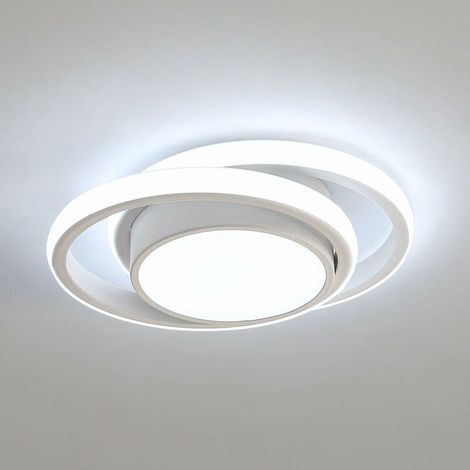 Led-deckenleuchte, Runde Deckenlampe 32 W 2500 Lm, Moderne Deckenleuchte Für Flur, Schlafzimmer, Küche, Wohnzimmer, Kaltweiß 6000 K, Länge 34 Cm