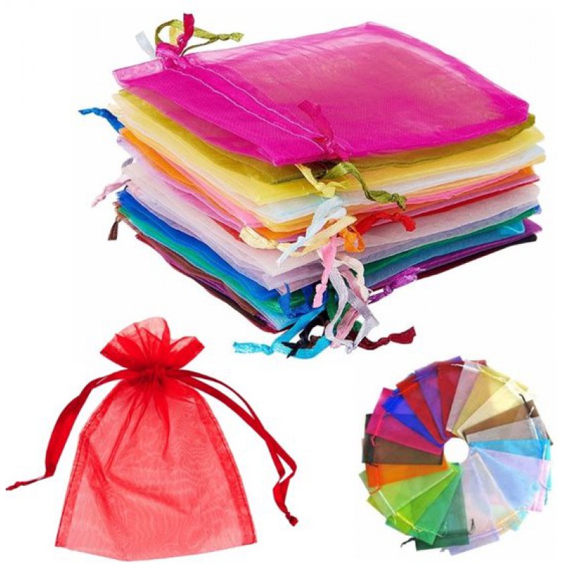 100 Organzabeutel 13 X 18 Cm – Verschiedene Farben – Organzabeutel – Schmuckbeutel – Hochzeitsbeutel – Geschenktüten – Lavendelsäckchen – Süßigkeiten – Schmuck – Geburtstag – Taufe