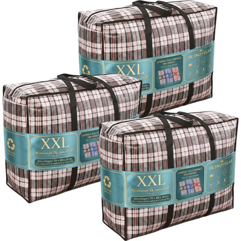 Aufbewahrungstaschen – 3er-set – Premium-aufbewahrungstaschen – Verschiedene Farben – 70 X 55 X 25 Cm – Umzugstasche – Große Tragetasche – Türkische Tasche – Urlaubstasche – Reisetasche – Großformat