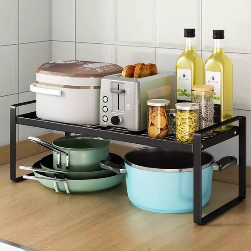 Küchenaufbewahrung – Arbeitsplatten-organizer – 23,8 X 40,3 X 21 Cm – Topfgestelle – Spülbecken-organizer – Schreibtisch-organizer – Ablagefach – Gewürzregal – Organizer