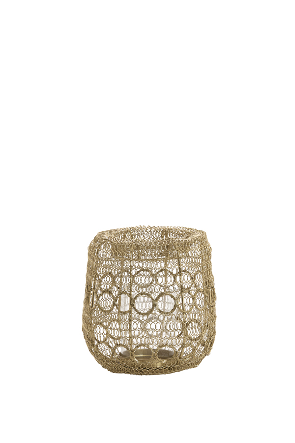 Robustes Goldfarbenes Metall-windlicht Light & Living Salos