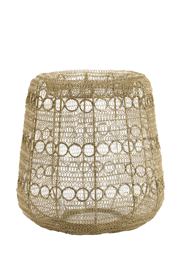 Elegantes Goldfarbenes Metall-windlicht Light & Living Salos