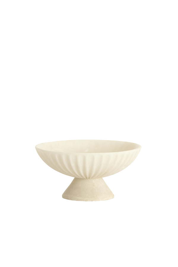 Stilvolle Weiße Kunststoff-schale Light & Living Shila