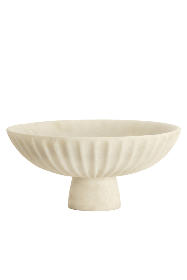 Elegante Weiße Kunststoff-schale Light & Living Shila