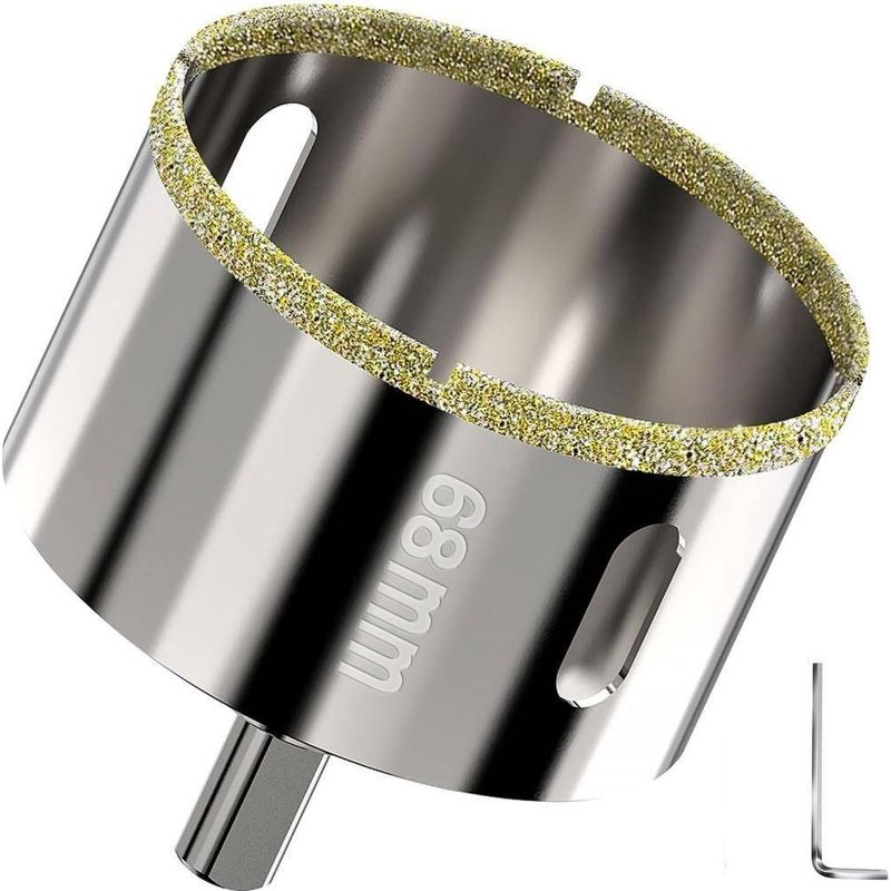 68-mm-diamant-lochsäge – Hochleistungs-diamantbeschichtung – Führungsbohrer Für Fliesen, Keramik, Marmor, Granit Und Glas
