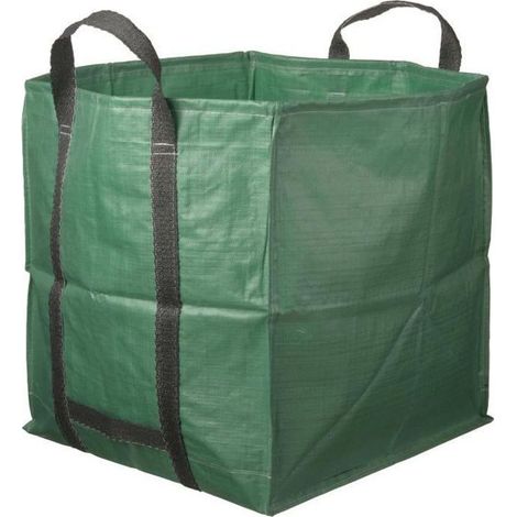 Großer Gartensack (252 L, 60 X 60 X 70 Cm) – Robuster Müllsack Für Den Außenbereich – Reiß-, Uv- Und Regenbeständiges Material – Quadratisch – Grün