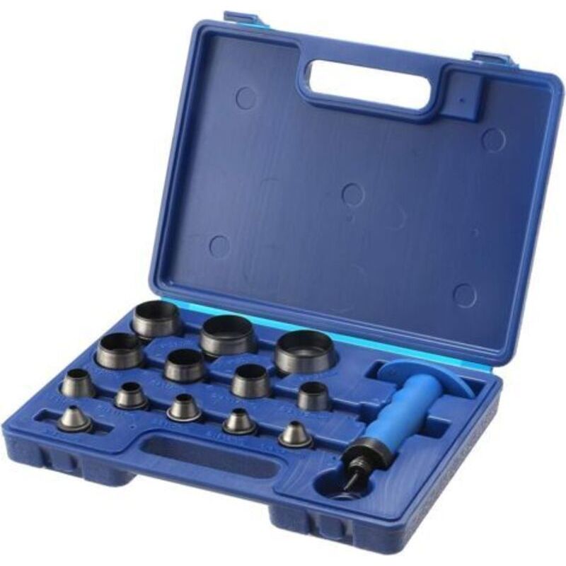 Set Mit 14 Hohlstanzen, Professionelle Lederstanzen Von 5 Bis 35 Mm Mit Klemmgriff Für Lederarbeiten, Gummidichtungen Für Gürtel Und Armbänder