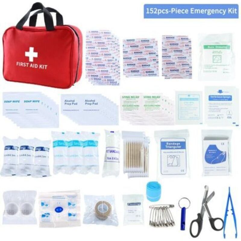 152-teiliges Erste-hilfe-set, Notfallset Für Outdoor-aktivitäten, Komplettsortiment Für Arbeit, Zuhause, Auto, Camping, Reisen, Sport, Mini-t