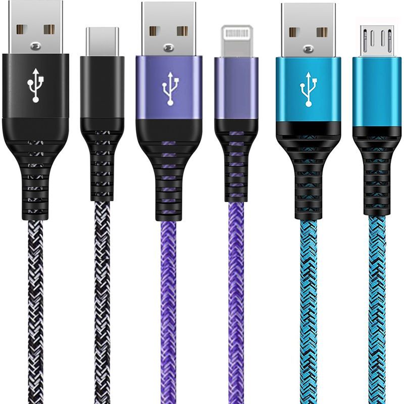Usb-c-schnellladekabel, [1 M + 1 M + 2 M] Typ-c-ladekabel (usb-a Auf Usb-c) Für Samsung Galaxy S25, S24 Ultra, S23 Fe, S22, S21, A55 5g, A54, A53, A35, A34, A25, A15, A14, A13, Iphone 16, 15, Xiaomi R