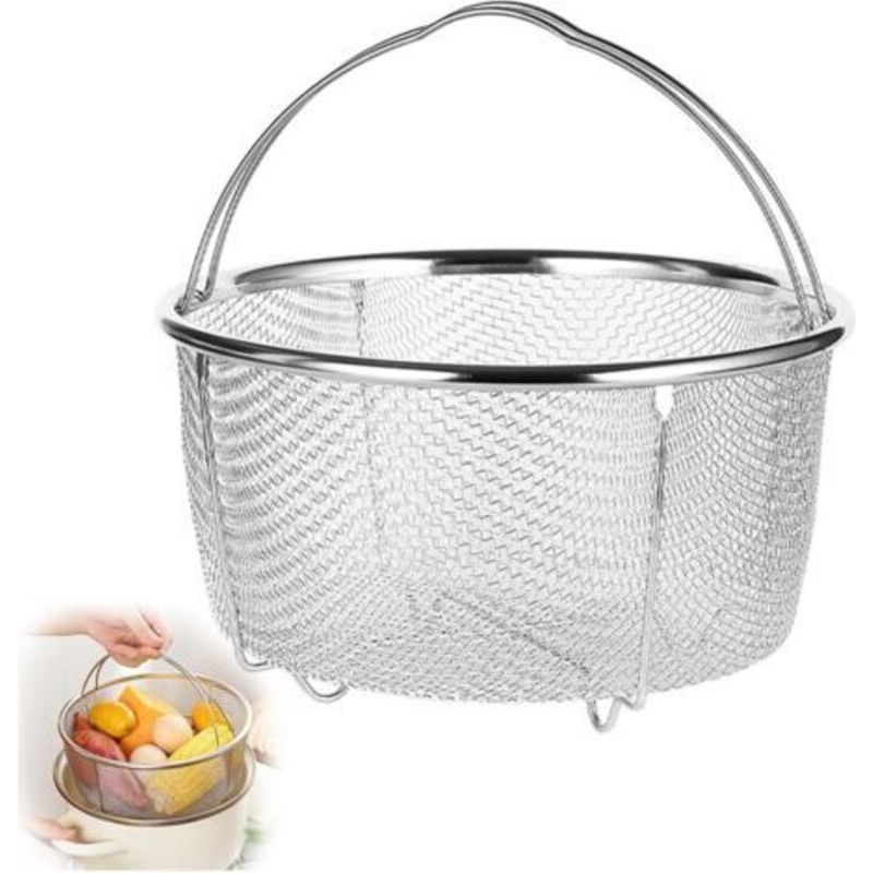 Dampfgareinsatz Aus Drahtgeflecht, Dampfgareinsatz, Schnellkochtopfeinsatz, Gemüsedampfgareinsatz, Instant Pot Dampfgareinsatz Aus Edelstahl, Zum Dämpfen Von Gemüse (20 °c)