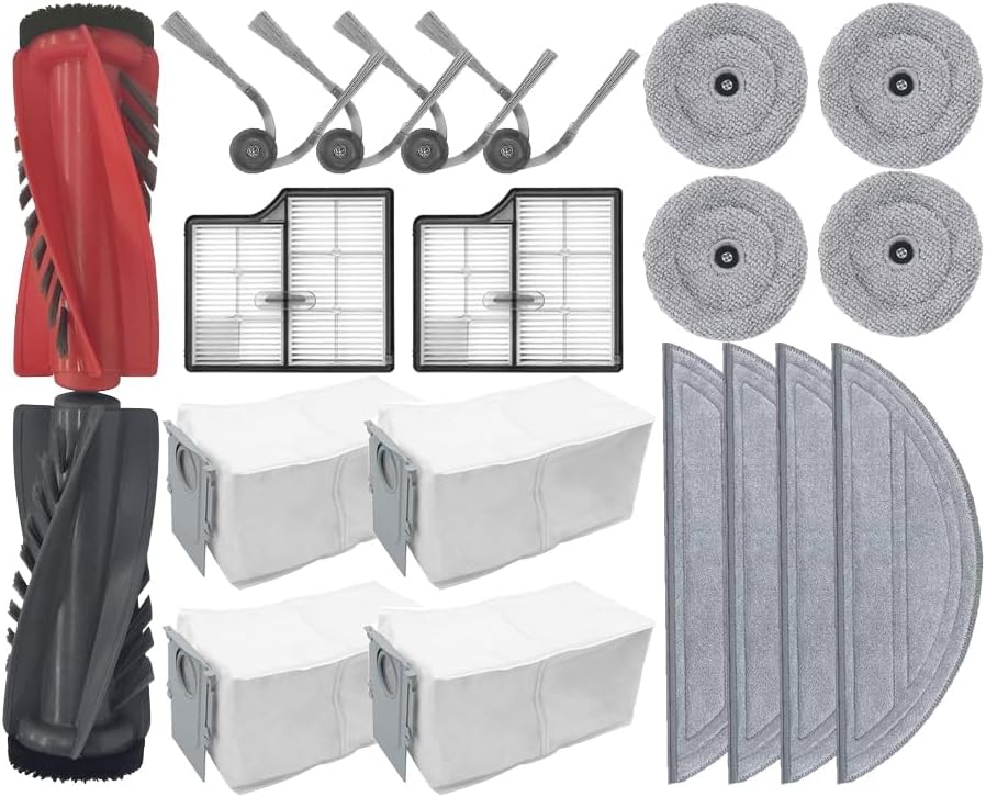 Ersatzteile Für Den Roborock Saros 10 Saugroboter, Zubehörset Inklusive Hauptbürste, Seitenbürsten, Tüchern, Staubbeuteln Und Filtern.