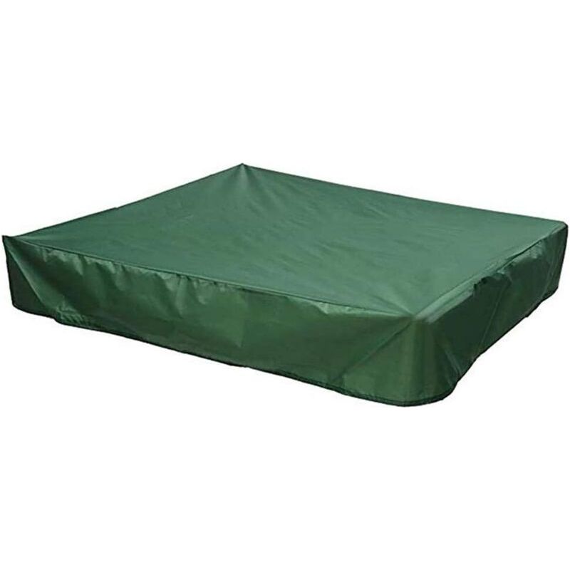 Sandkastenabdeckung 150 X 150 Cm – Wasserdichtes Oxford-gewebe – Kordelzug Zum Schutz Vor Staub – Grün