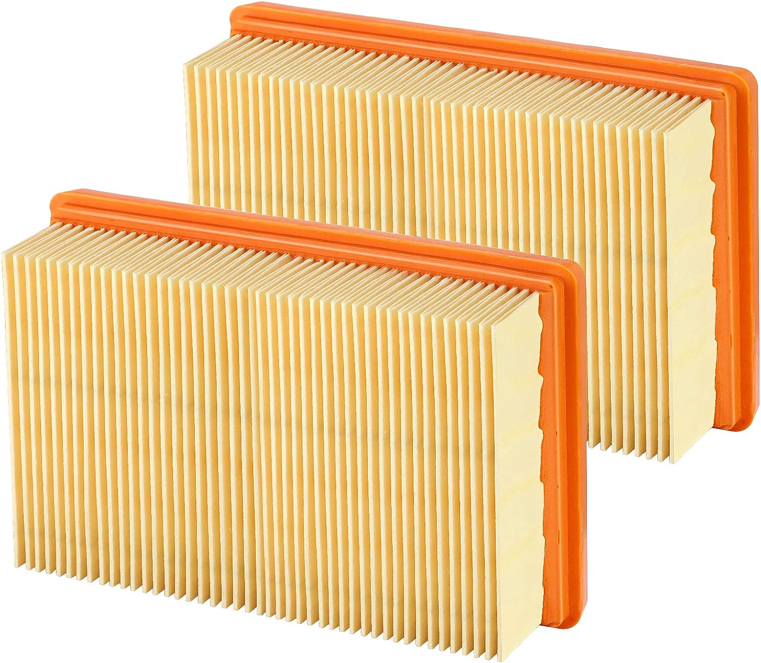 Flacher Faltenfilter, 2 Stück, Für Kärcher Mv4 Mv5 Mv6 Wd4 Wd5 Wd6 Wd5p Mehrzweck-nass-/trockensauger - Ersetzt 2.863-005.0
