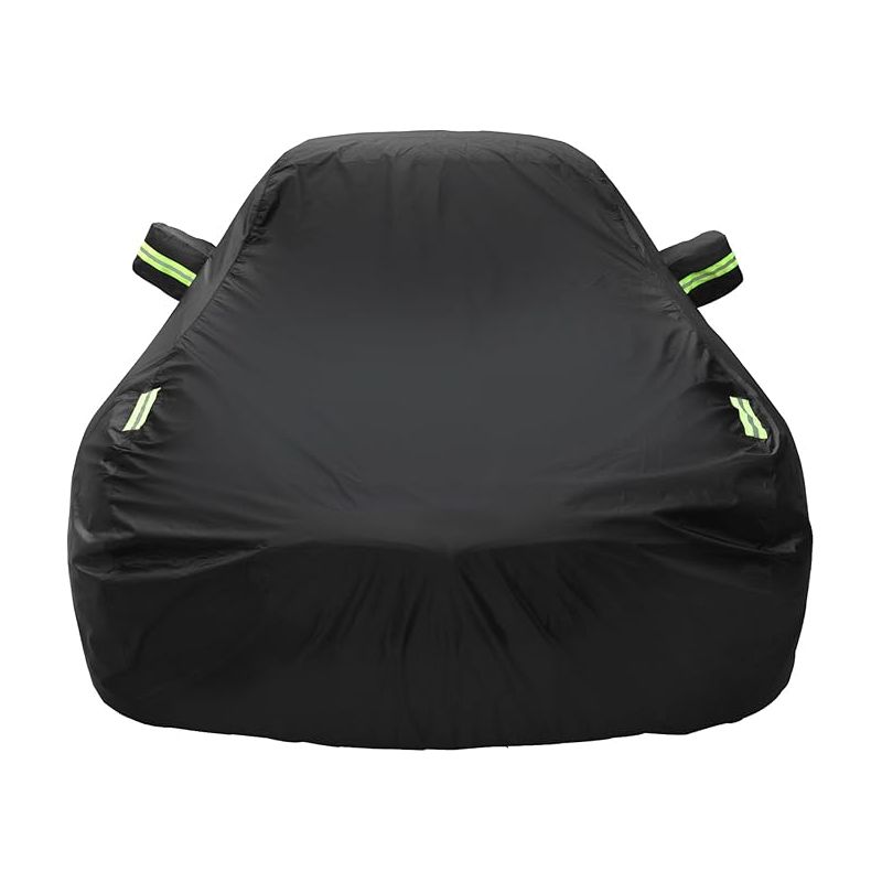 Autoabdeckung 430 X 160 X 120 Cm, Wasserdicht, Für Den Außenbereich, Schützt Vor Sonne, Uv-strahlung, Staub Und Schnee, Für Schrägheckmodelle, Schwarz, Größe M