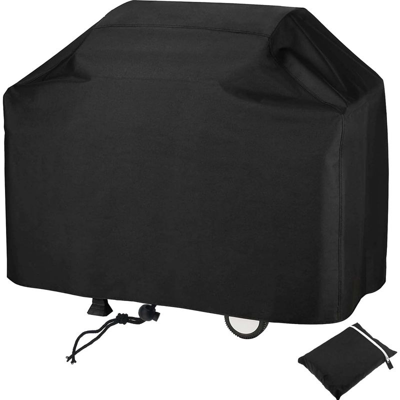 Schwarze Grillabdeckung (100 X 60 X 110 Cm), Wasserdicht (210d), Uv-beständig, Wasserabweisend, Feuchtigkeitsbeständig, Passend Für Weber Holland Grills.