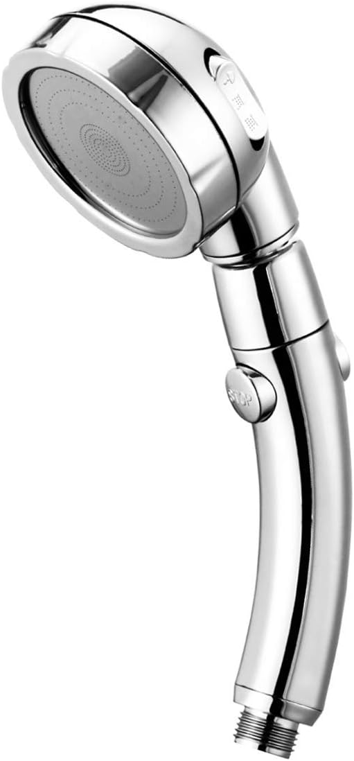 Handbrausekopf (ohne Schlauch Und Halterung) – Hoher Wasserdruck – Wassersparend – 360°-drehung – Verstellbarer Brausekopf Mit Ein-/ausschalter Und 3 Strahlarten – Für