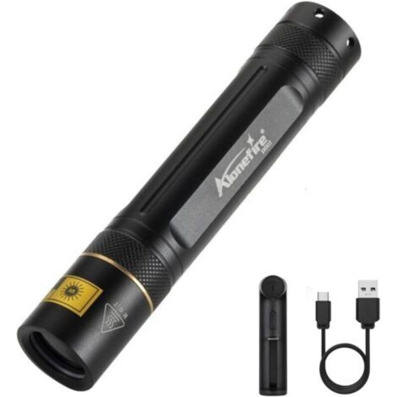 Sv003 10w Leistungsstarke, Wiederaufladbare 365nm Ultraviolett-led-uv-taschenlampe Zum Malen, Für Fluorescein Und Urinuntersuchungen, Inklusive Ladegerät Und Akku