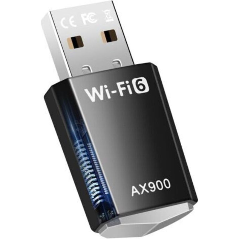 6-zoll-usb-wlan-adapter Für Pc, Ax900 Dualband (5,8 Ghz / 2,4 Ghz), Wlan-adapter Für Mu-mimo, Wpa3, Treiberloser Internetadapter Für Windows 10/11 Pc/desktop/laptop Und Maus